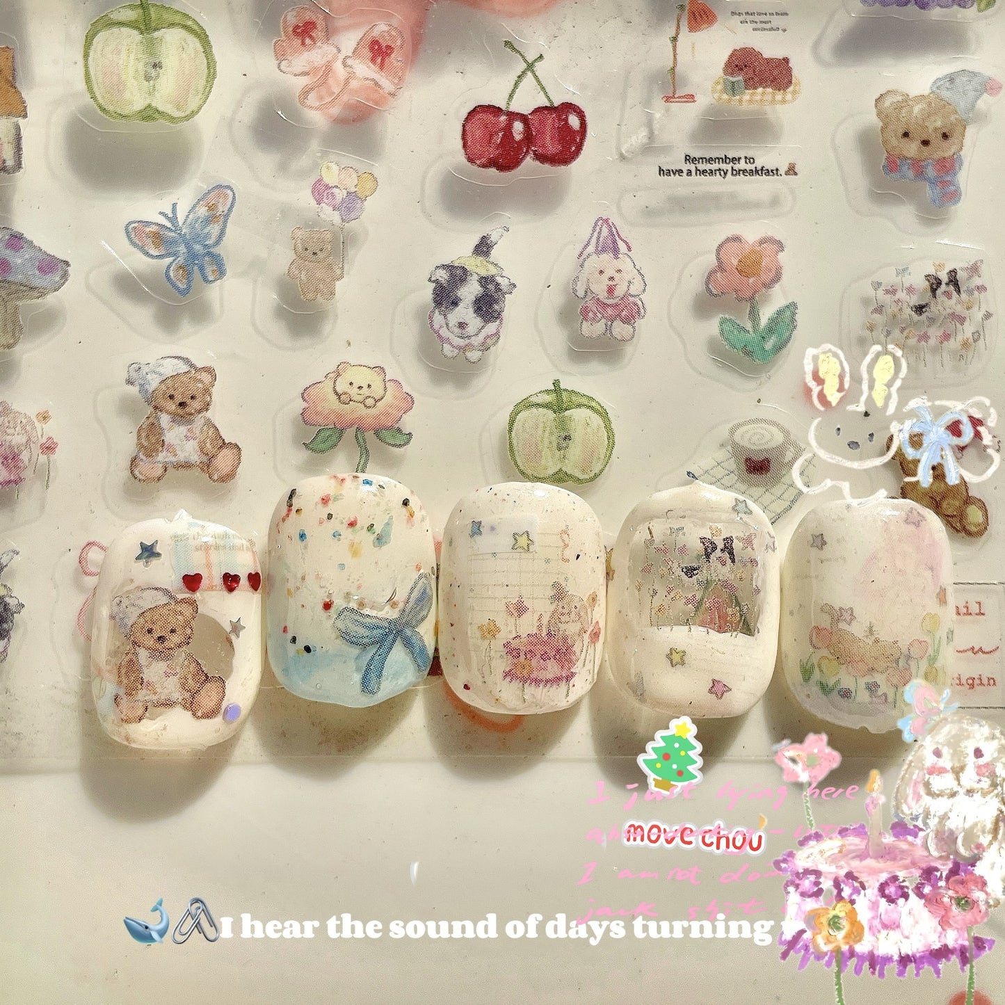 Nail Sticker-Spring Waltz