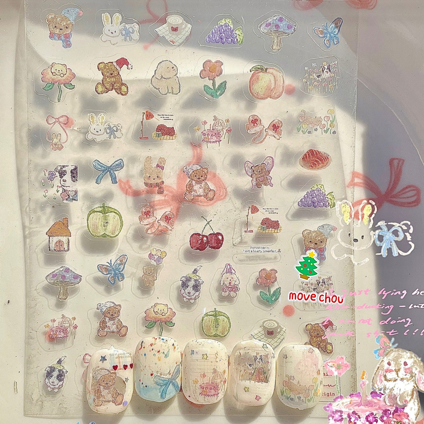 Nail Sticker-Spring Waltz