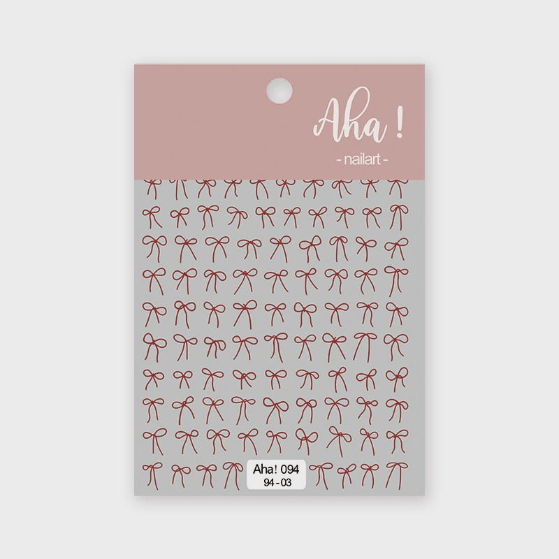 Aha Nail Sticker 094-03 Wine Red