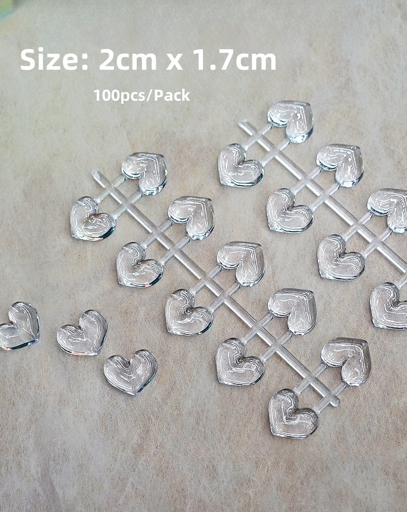 Transparent Heart Shape Color Display