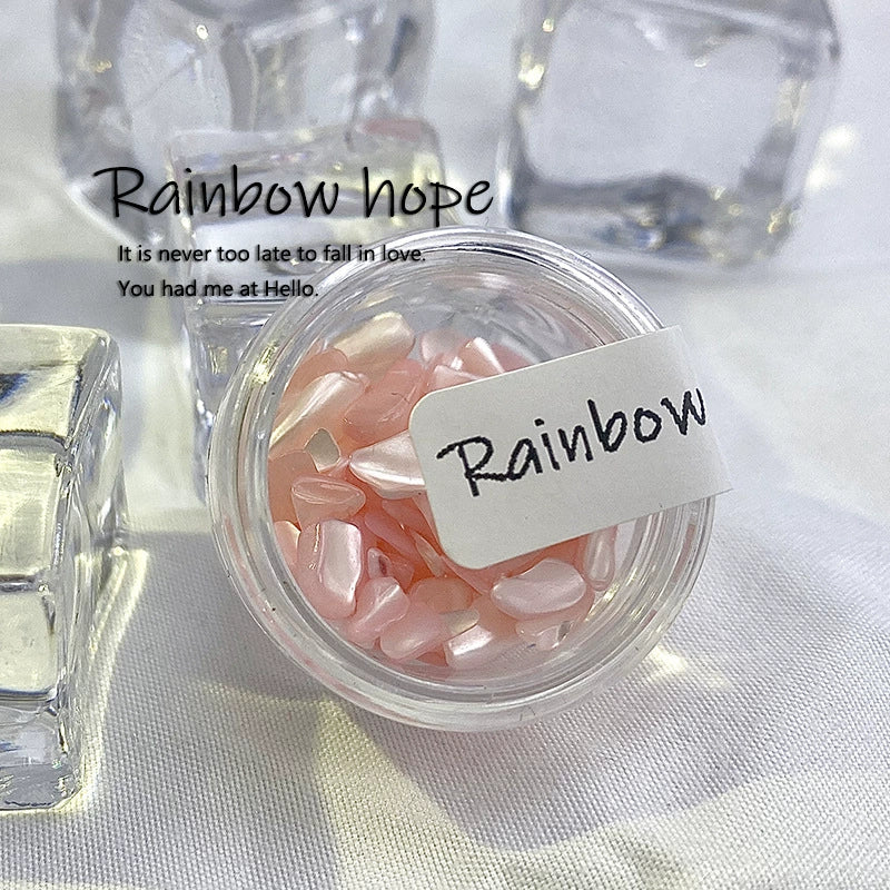 Cat Eye Effect Natural Shell Nail Decorations
