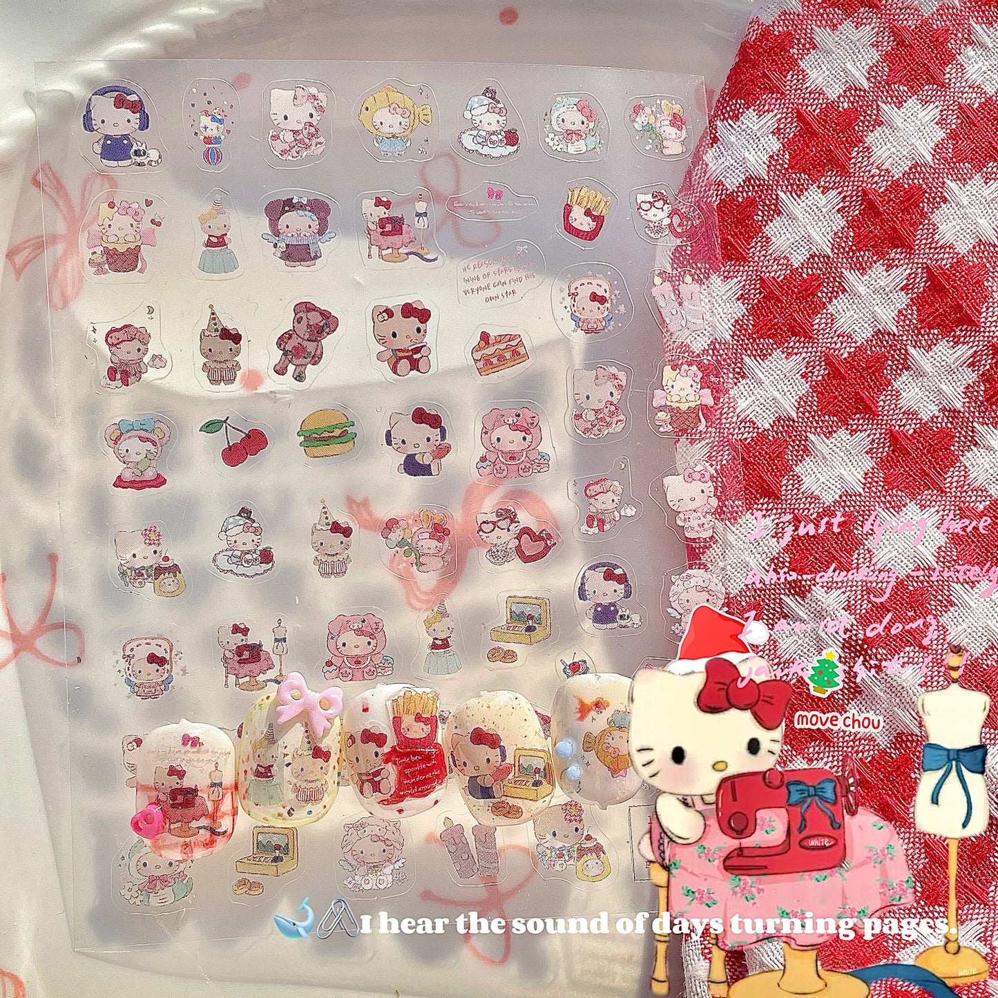 Nail Sticker- hello kitty1