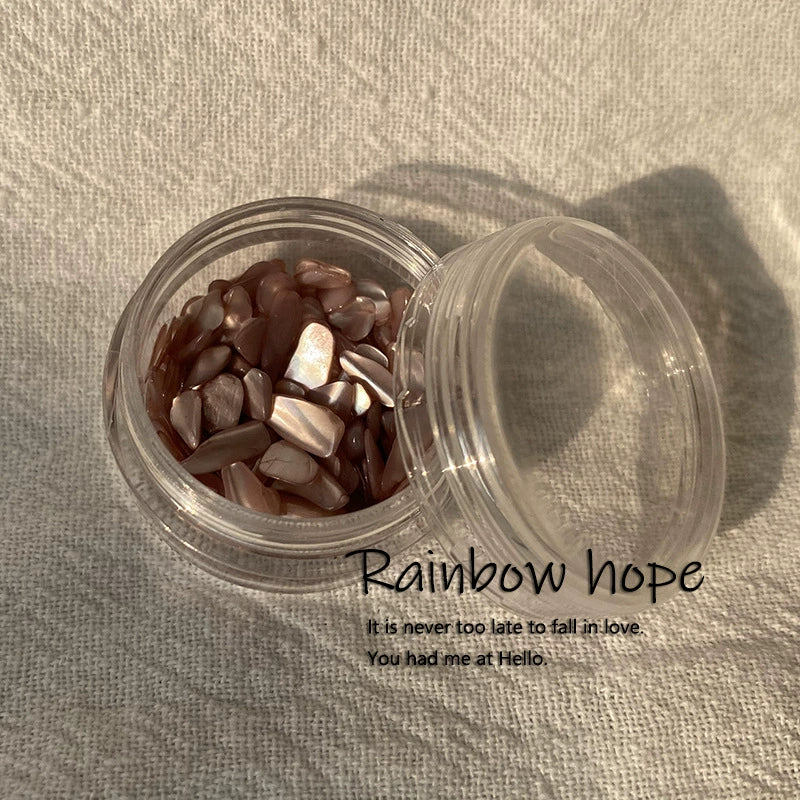 Cat Eye Effect Natural Shell Nail Decorations