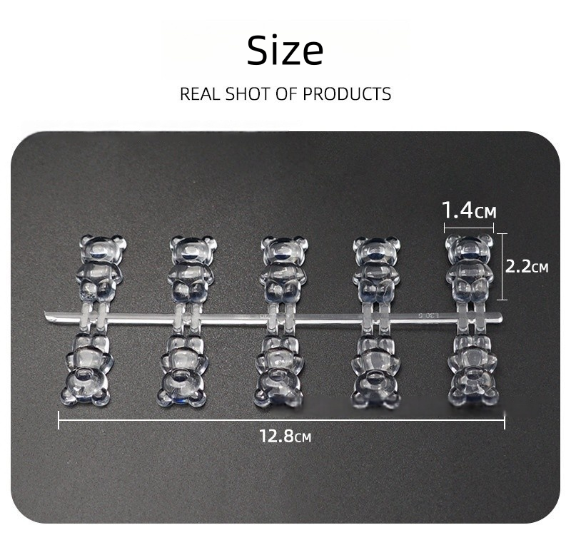 Transparent Bear Shape Color Display