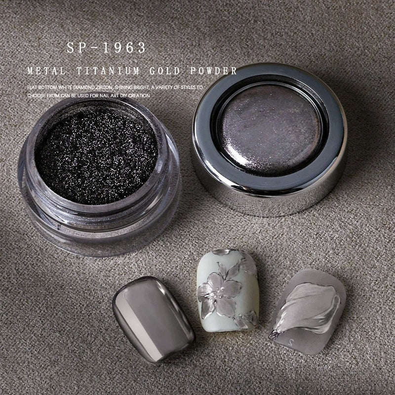 High Shine Metal Titanium Mirror Powder 8 Colors