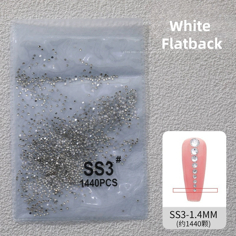 SS3 Flatback Crystal Rhinestone Nail Decoration 1440pcs