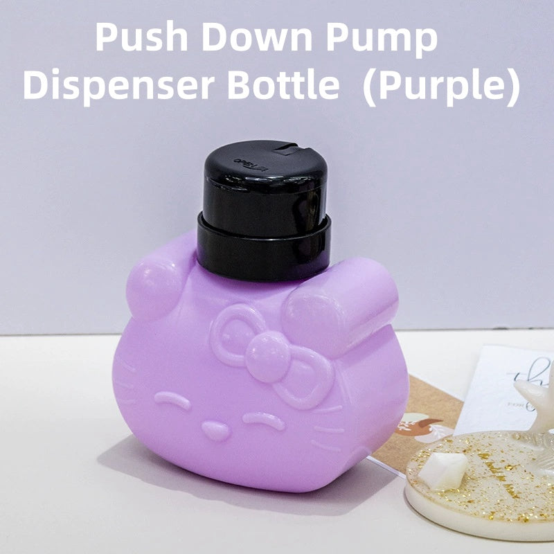 Cute Kitty Push Down Pump Dispenser Bottle