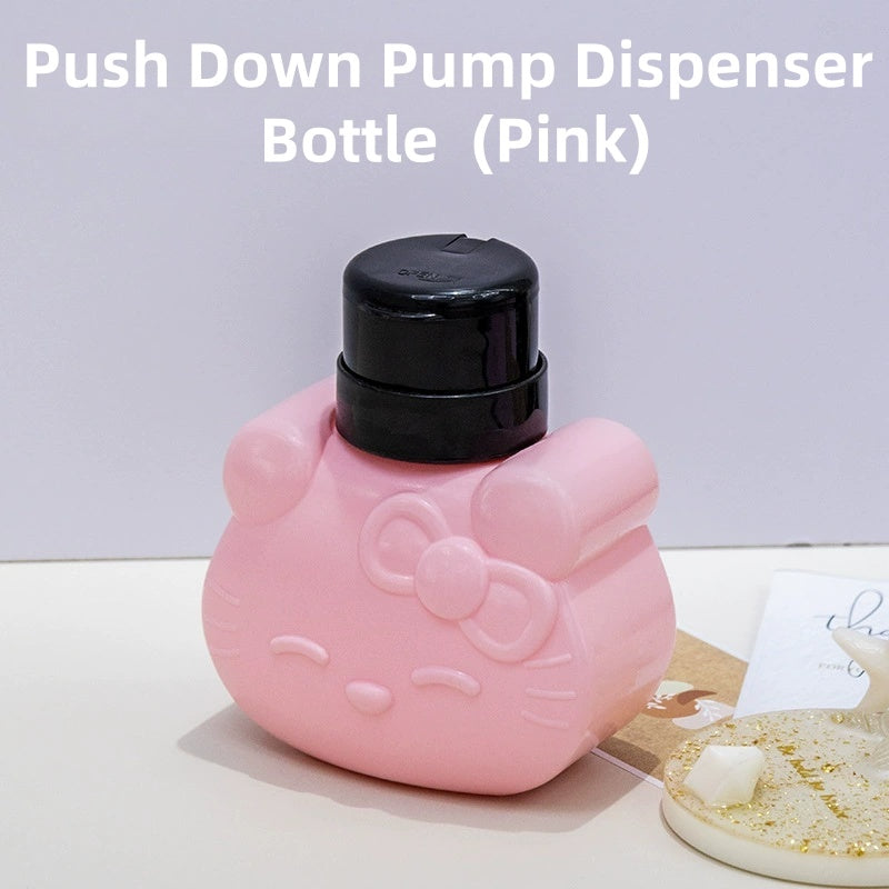 Cute Kitty Push Down Pump Dispenser Bottle