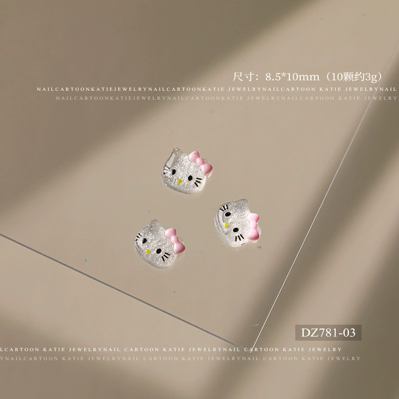 Glittery Hello Kitty with Light Pink Bowtie