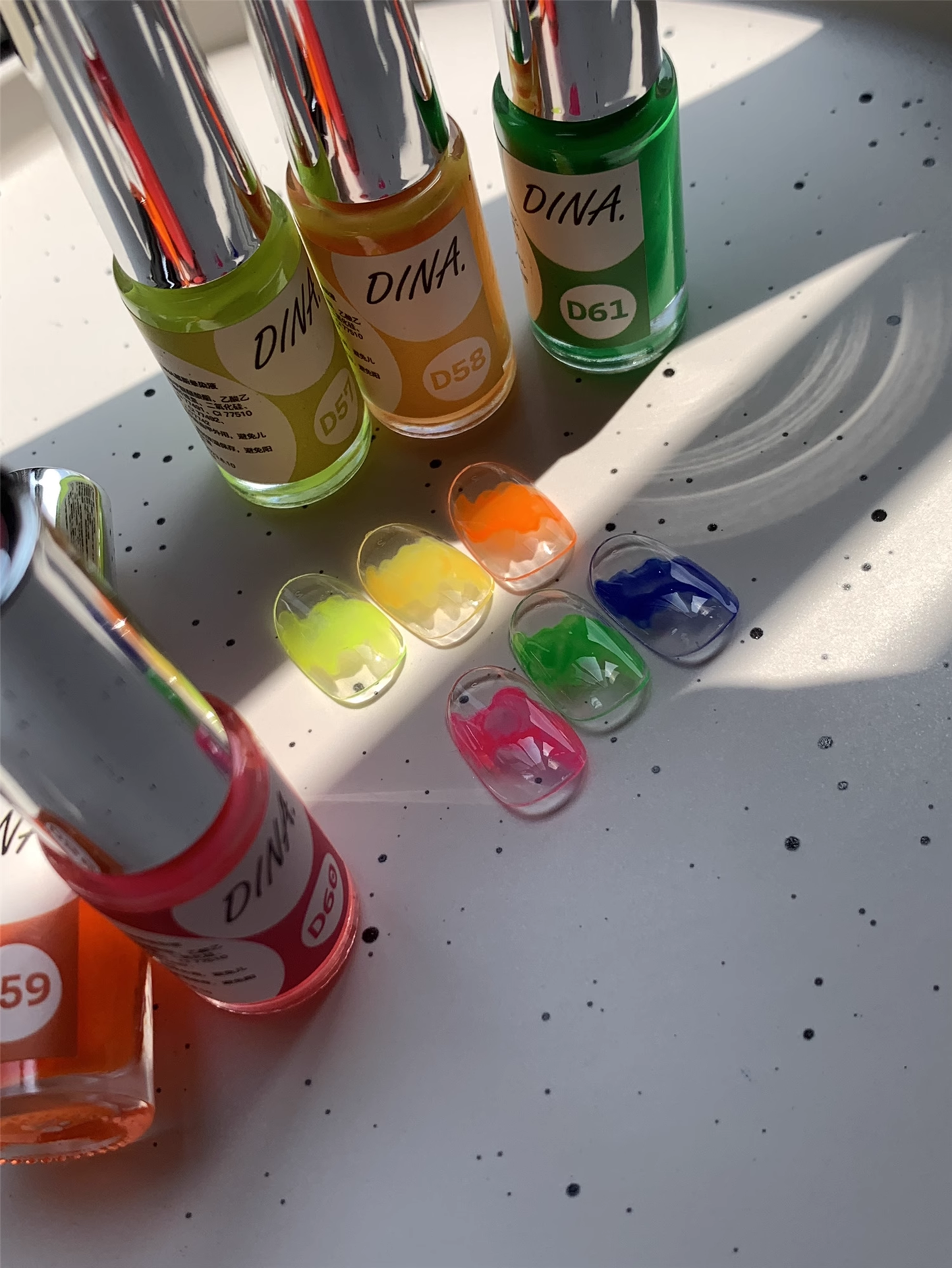 Dina Gel Mousse Blooming Ink Neon Series #57-62