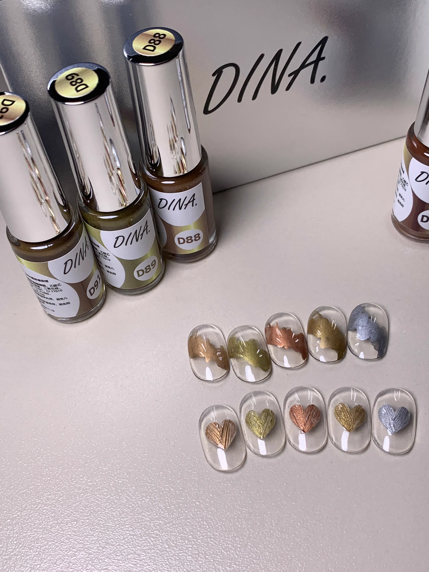 Dina Gel Mousse Blooming Ink Magic Mirror Gold Series #88-92