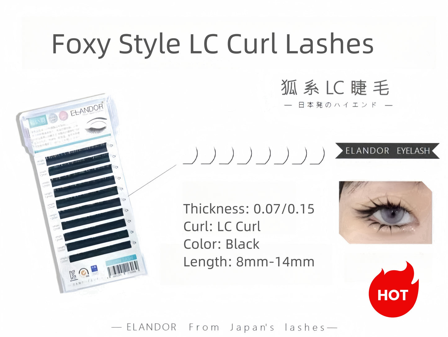 Foxy Style Lashes 0.07 LC Curl