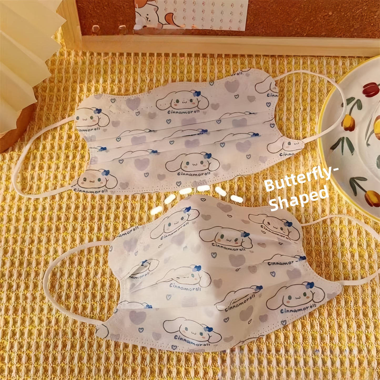 Disposable Individual Packaging Butterfly-Shaped Blue Dog 50pcs/Box