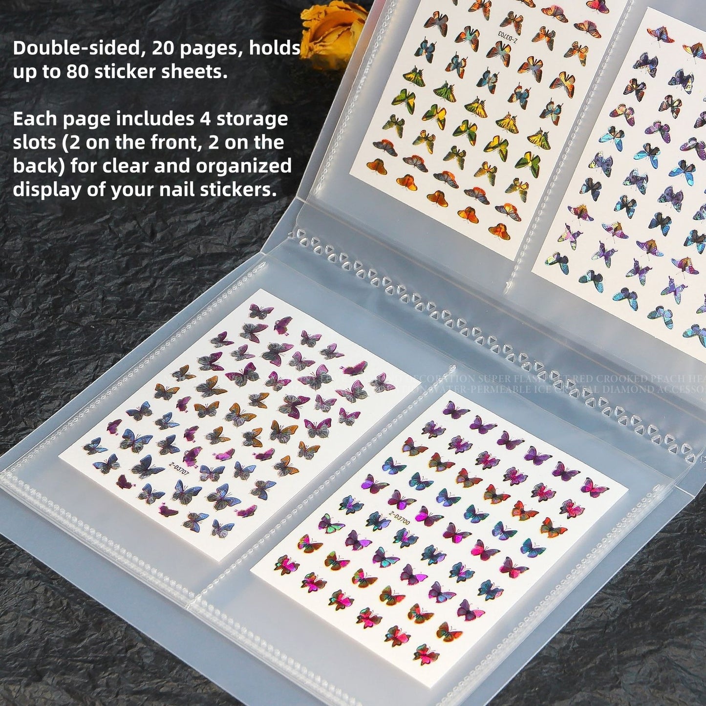 Nail Sticker Organizer 80 Slot