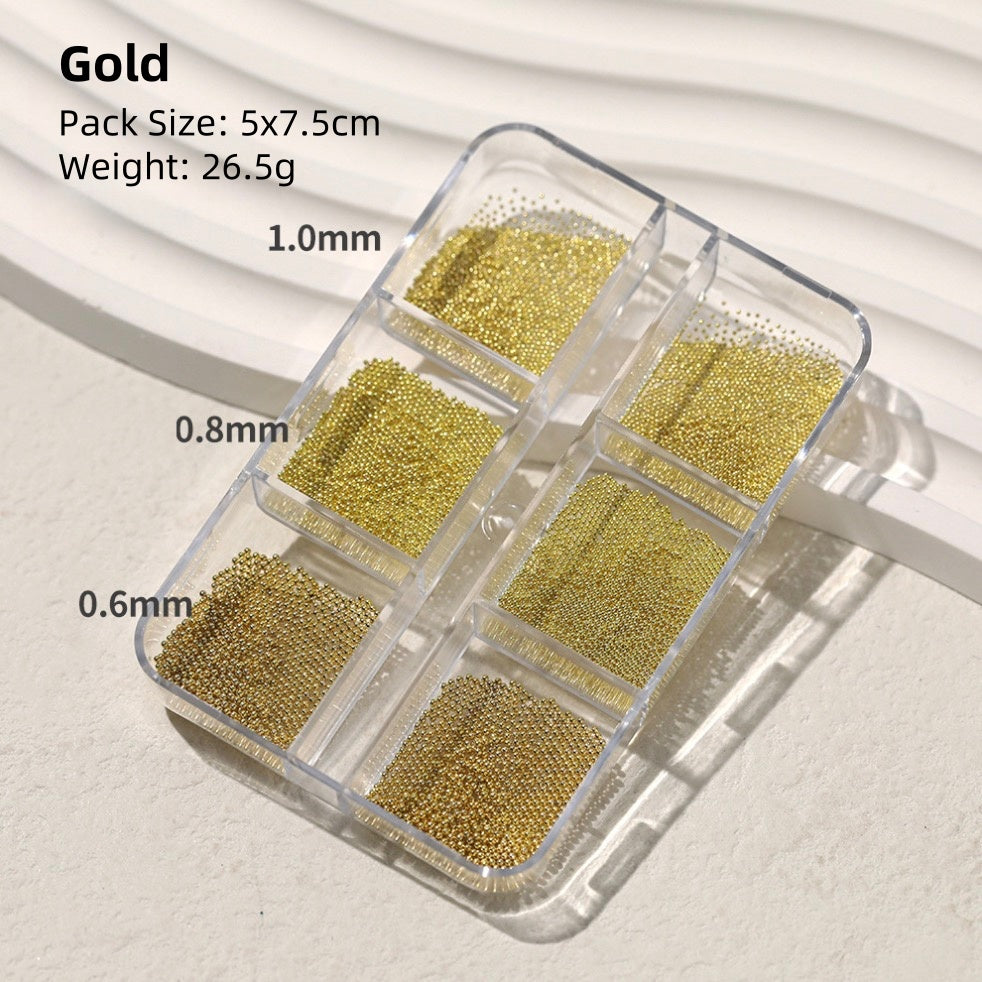 Mixed Size 3D Nail Caviar Beads Nail Decroration