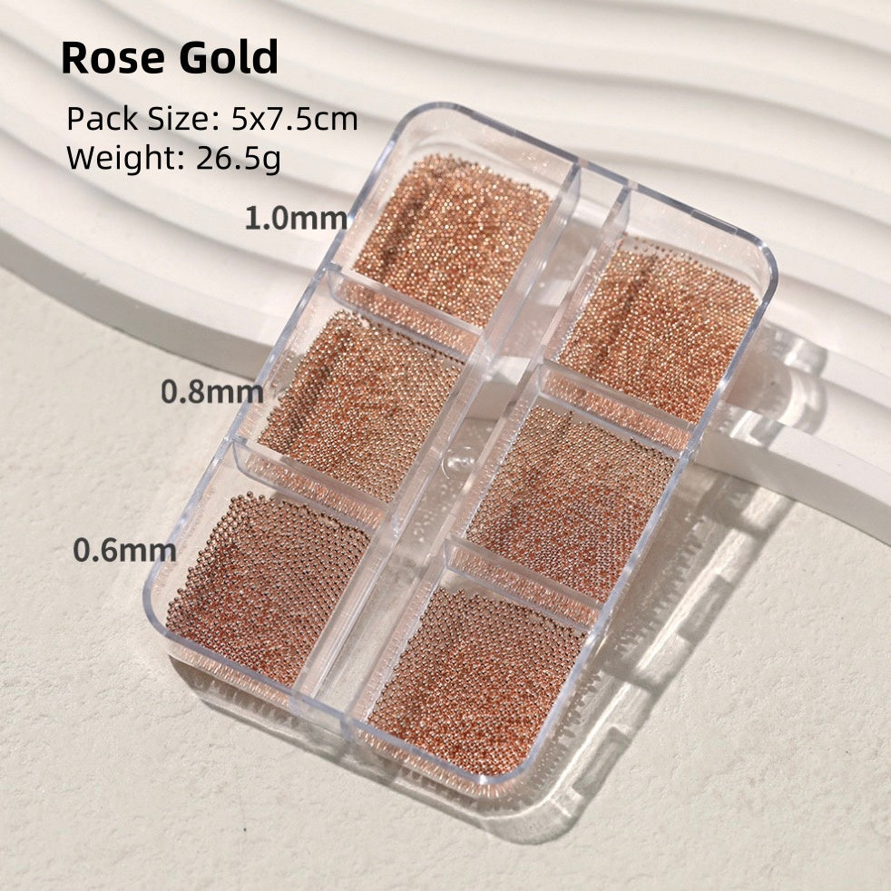 Mixed Size 3D Nail Caviar Beads Nail Decroration