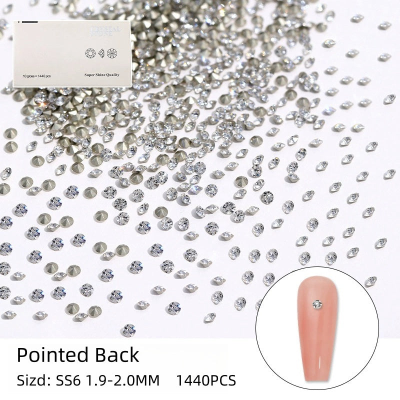 K9 Pointed Back Crystal Rhinestone SS6 1440pcs