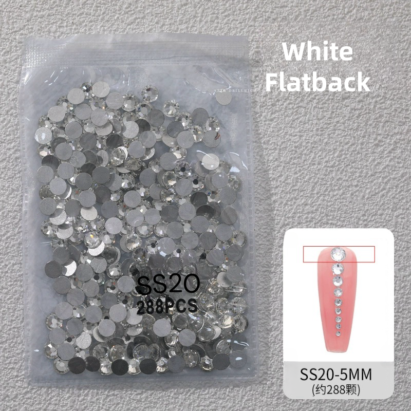 SS20 Flatback Crystal Rhinestone Nail Decoration 288pcs