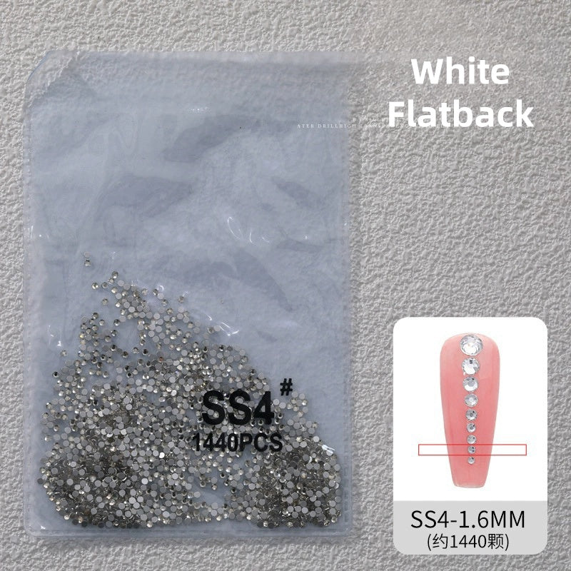 SS4 Flatback Crystal Rhinestone Nail Decoration 1440pcs