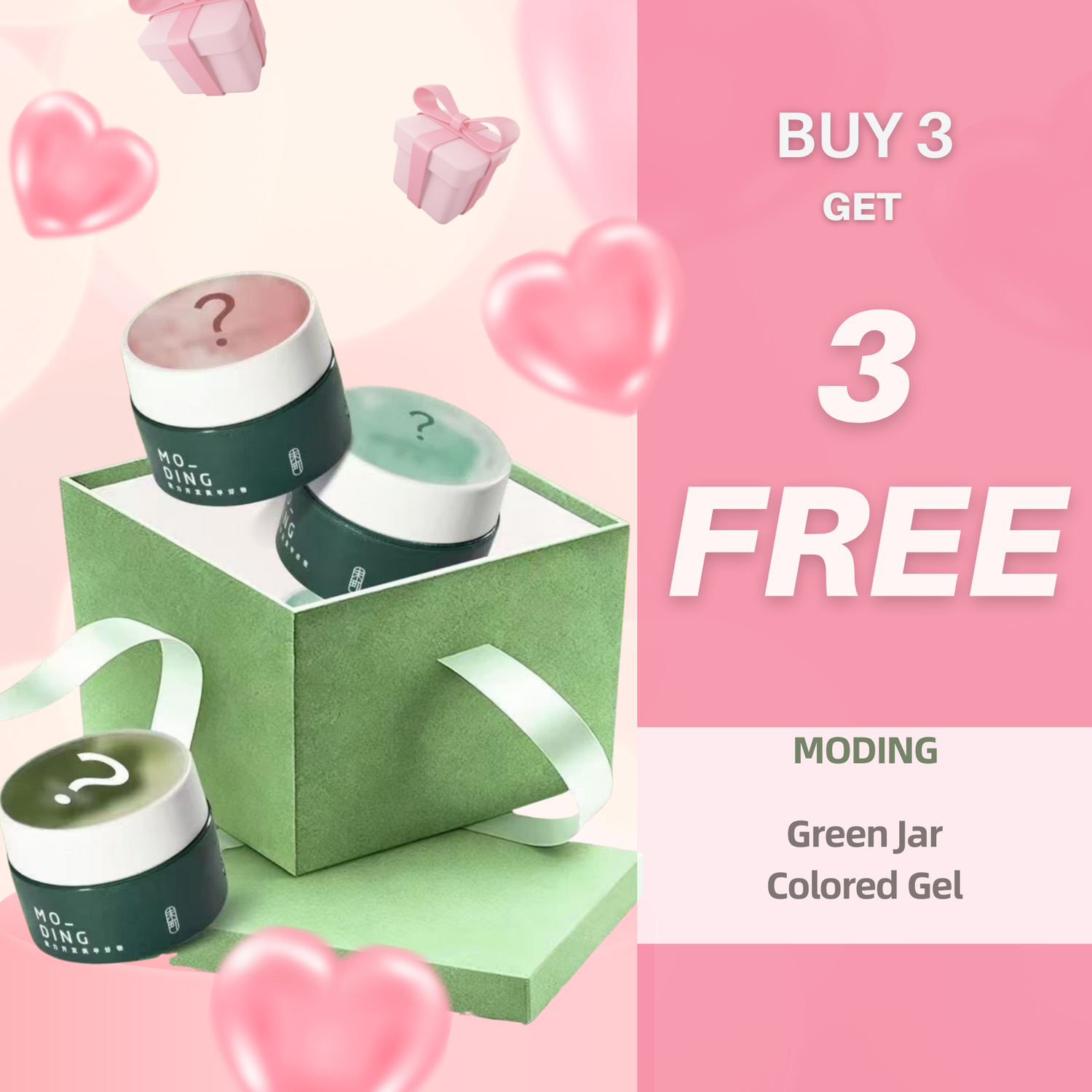 Valentine Moding Green Jar