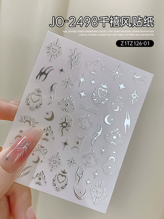 Autocollant pour ongles joyeux JO-2498