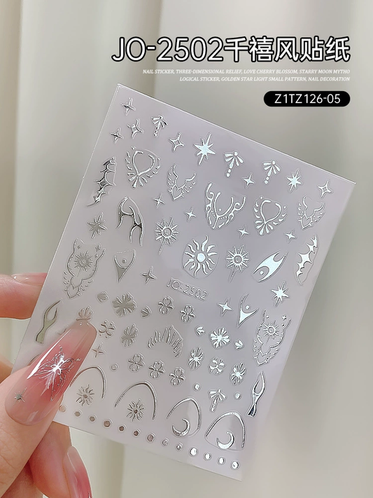 Autocollant pour ongles joyeux JO-2502