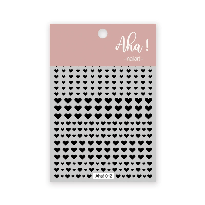 Aha Nail Sticker 012 Black
