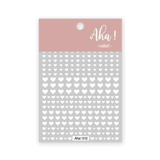 Aha Nail Sticker 012 White