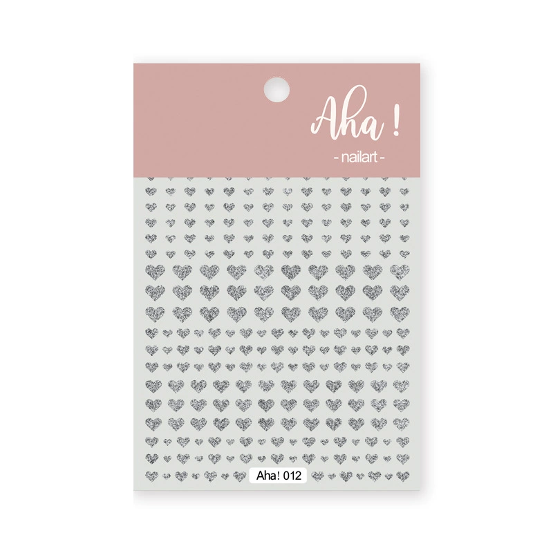Aha Nail Sticker 012 Sparkle Silver