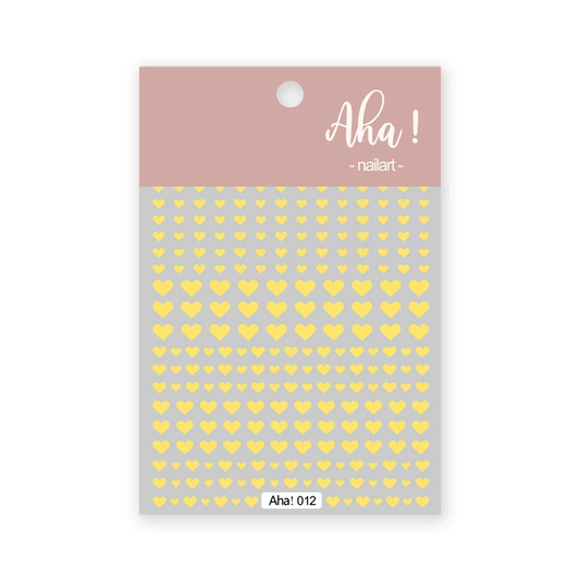 Autocollant pour ongles Aha 012 Jaune