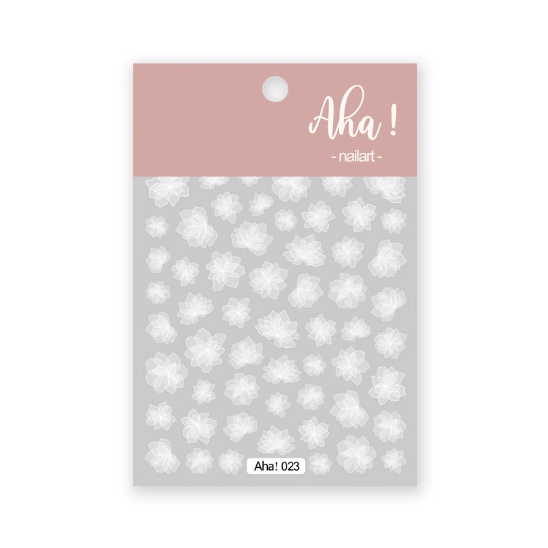 Aha Nail Sticker 023 White