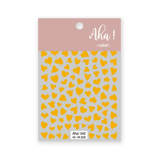 Autocollant pour ongles Aha 042-04 Doré