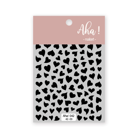 Autocollant pour ongles Aha 042-03 Noir