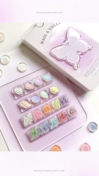 YOLLY Butterfly texture Gel Palette 18 Colors