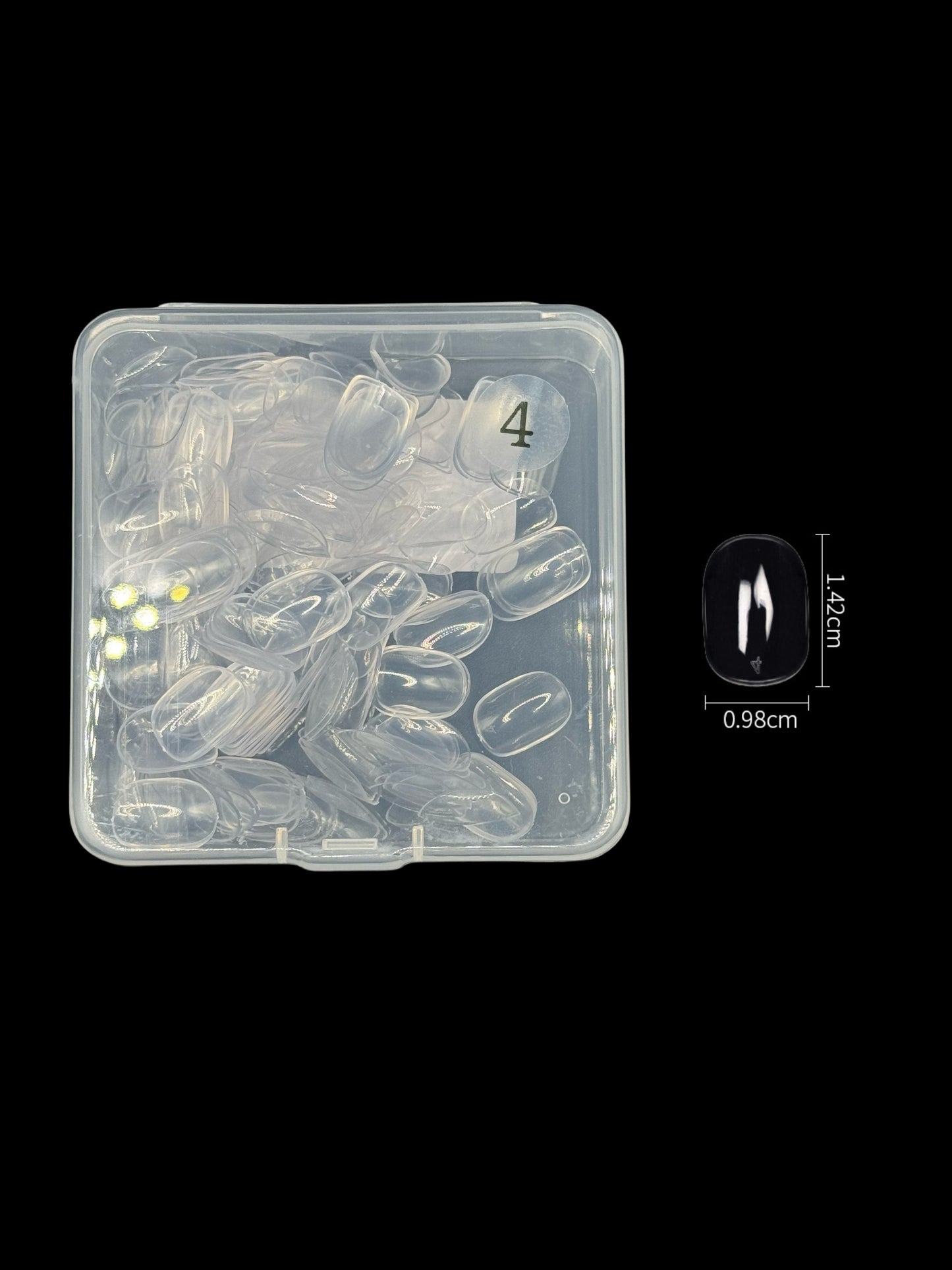 Nail Art Swatch Tips - No.4 Square Oval 200pcs