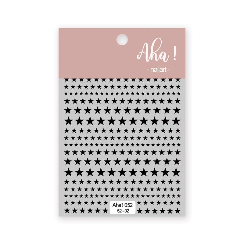 Autocollant pour ongles Aha 052-02 Noir