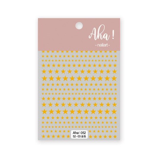 Autocollant pour ongles Aha 052-03 Doré