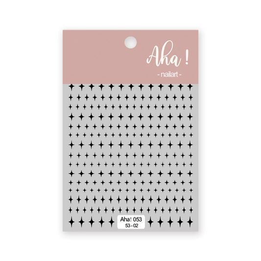 Autocollant pour ongles Aha 053-02 Noir