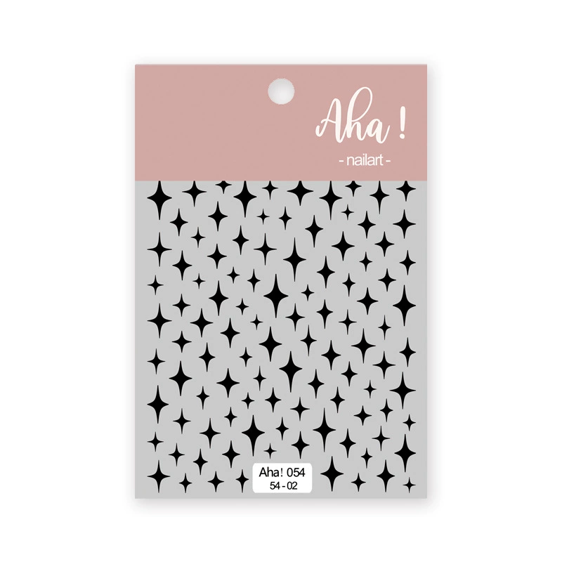 Autocollant pour ongles Aha 054-02 Noir
