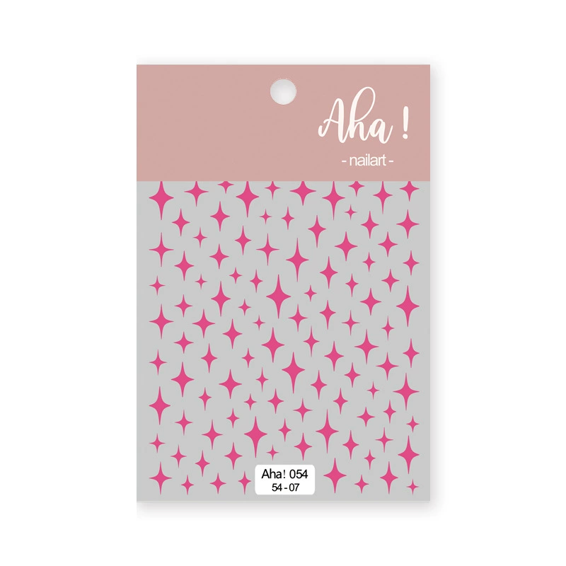 Autocollant pour ongles Aha 054-07 Magenta