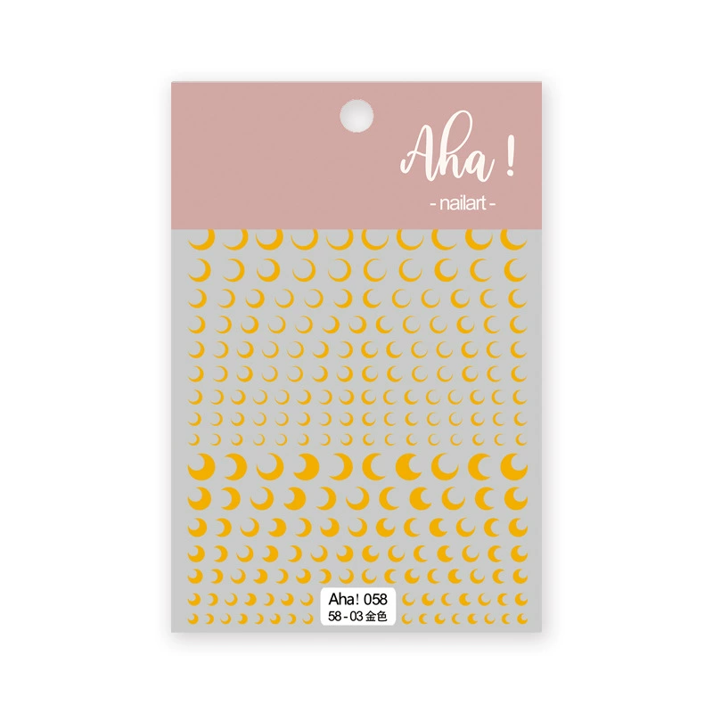 Autocollant pour ongles Aha 058-03 Doré
