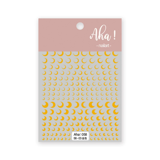 Autocollant pour ongles Aha 058-03 Doré