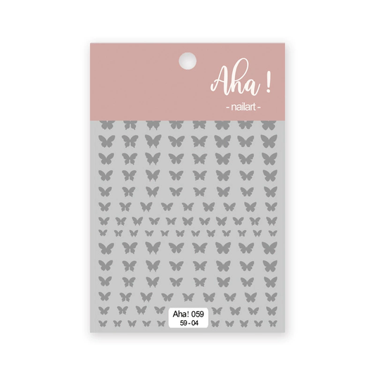 Autocollant pour ongles Aha 059-04 Argent