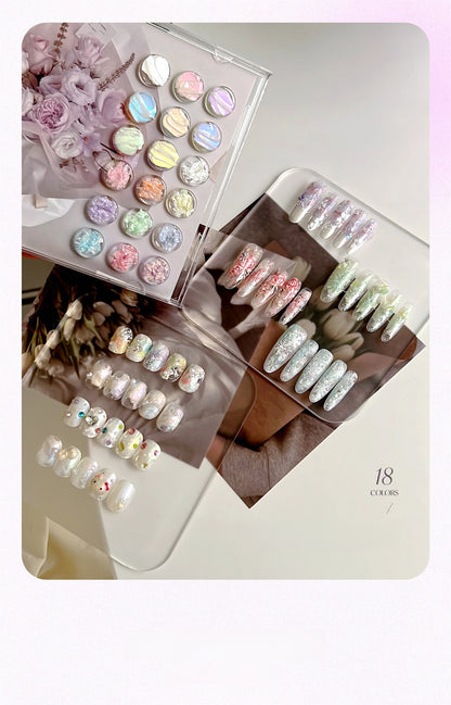 YOLLY Butterfly texture Gel Palette 18 Colors