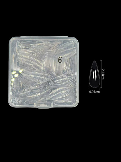 Nail Art Swatch Tips - No.6 Almond 200pcs