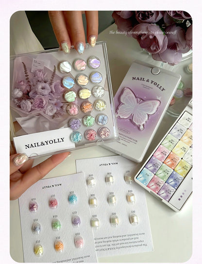 YOLLY Butterfly texture Gel Palette 18 Colors