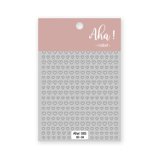 Autocollant pour ongles Aha 083-04 Argent