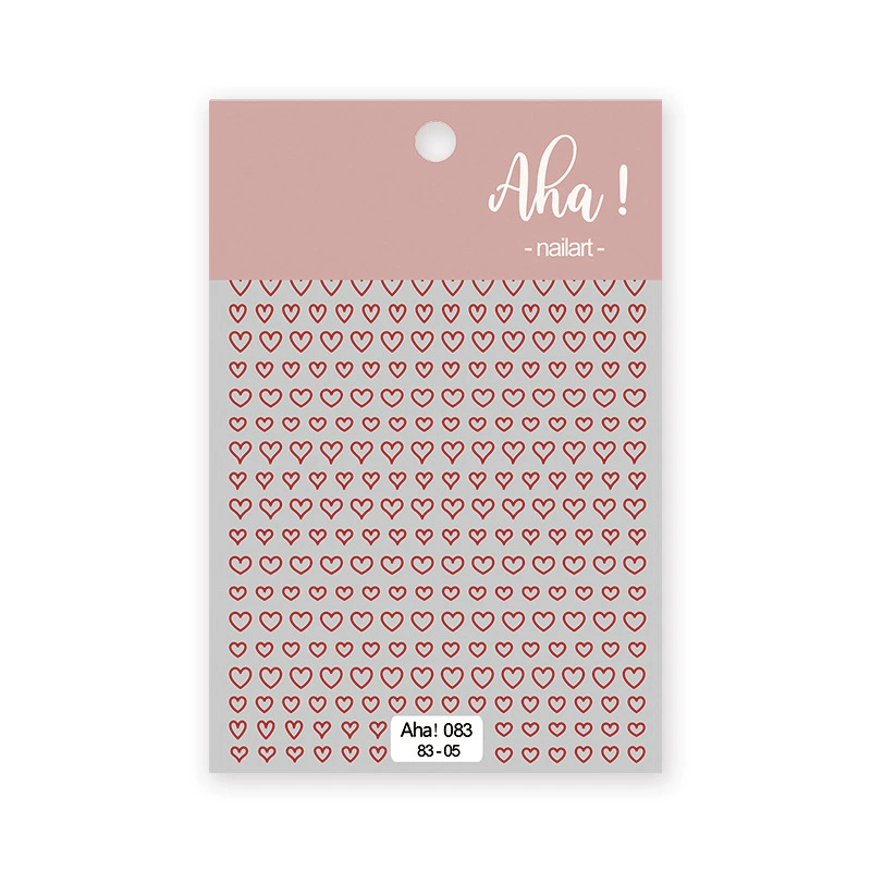 Autocollant pour ongles Aha 083-05 Rouge vin