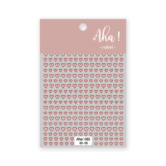 Autocollant pour ongles Aha 083-05 Rouge vin