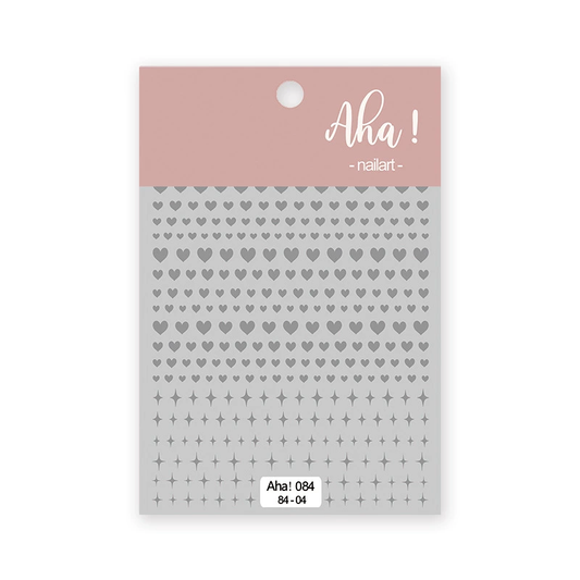 Autocollant pour ongles Aha 084-04 Argent
